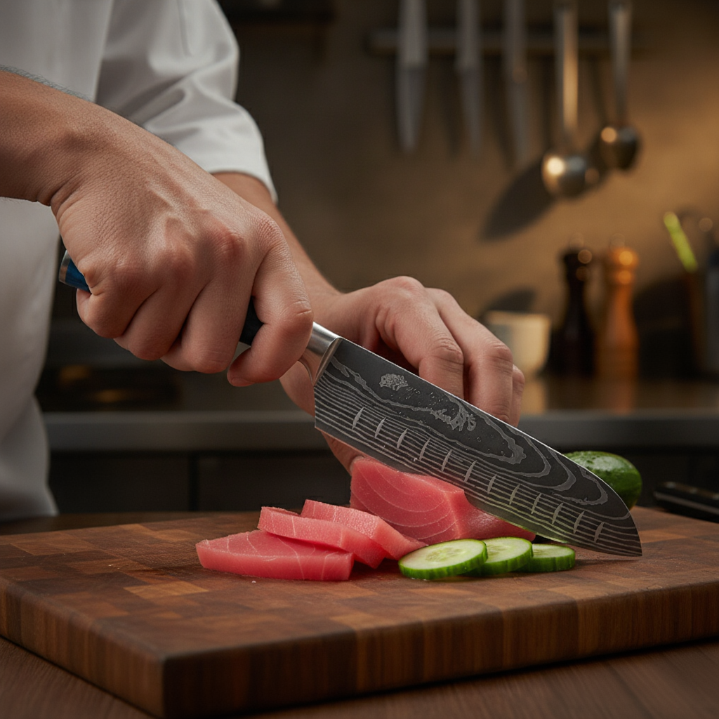 Couteau Santokou Maitre Kasumi