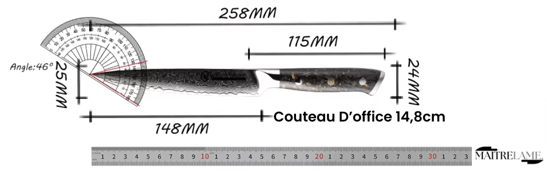 Couteau d'office 14,8cm  Maitre Kensei