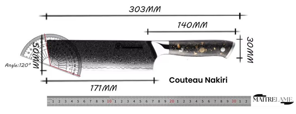 Couteau Nakiri Maitre Kensei