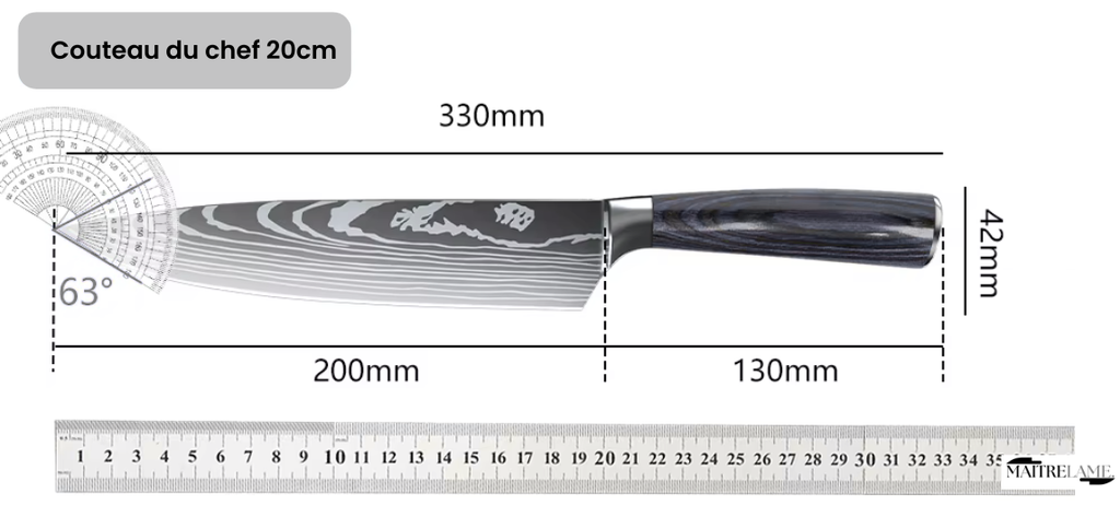Couteau du chef Maitre Kumo