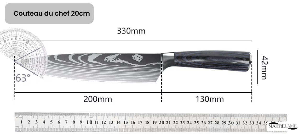 Couteau du chef Maitre Kumo