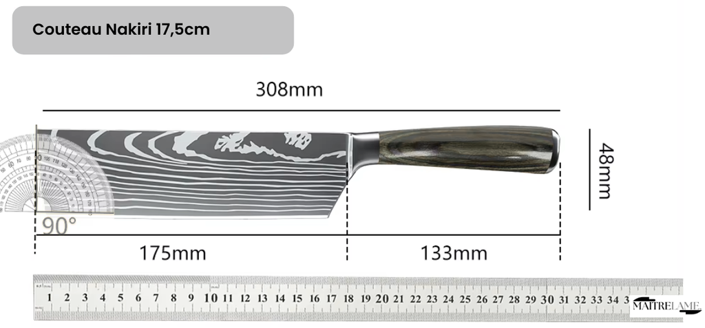 Couteau Nakiri Maitre Kumo