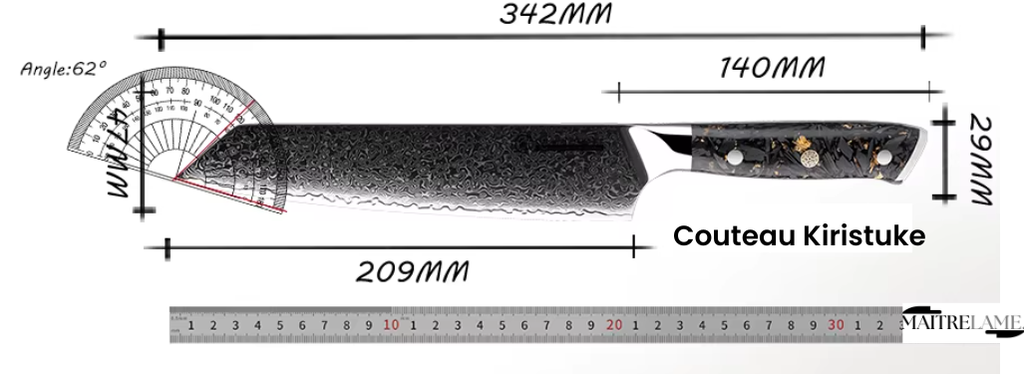 Couteau Kiritsuke Maitre Kensei