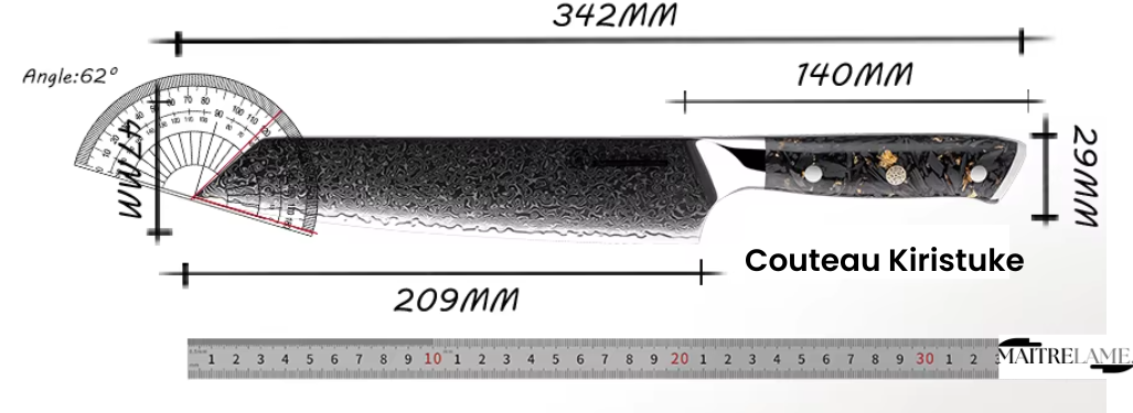Couteau Kiritsuke Maitre Kensei