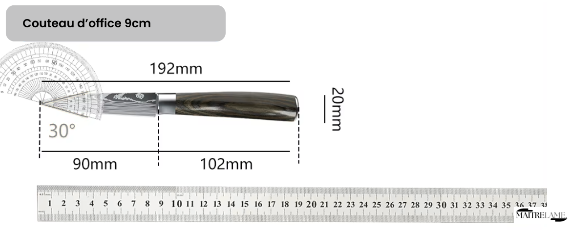 Couteau d'office de 9cm Maitre Kumo