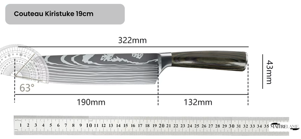 Couteau Kiritsuke Maitre Kumo