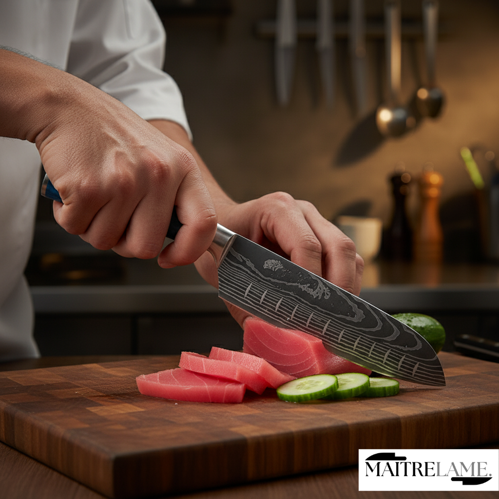 Couteau Santokou Maitre Kasumi