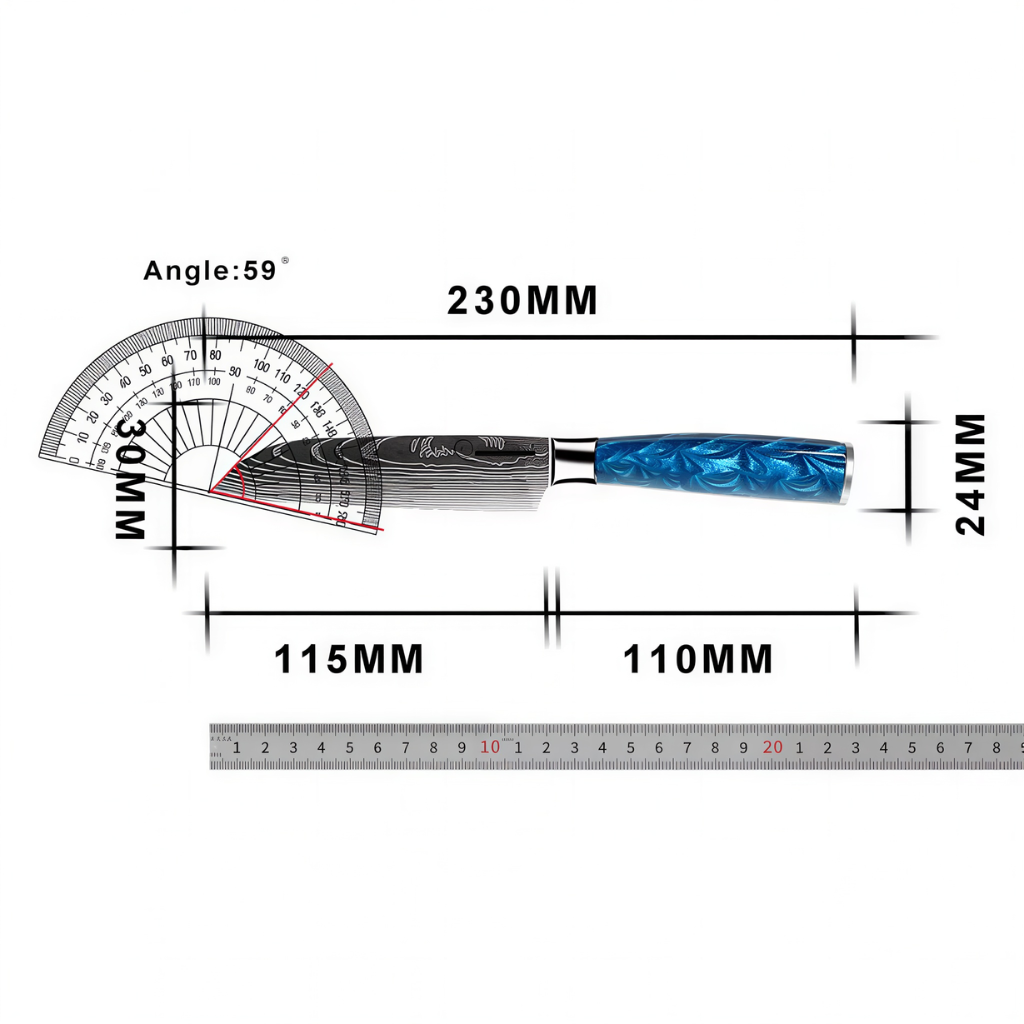 Couteau petit Santokou Maitre Kasumi