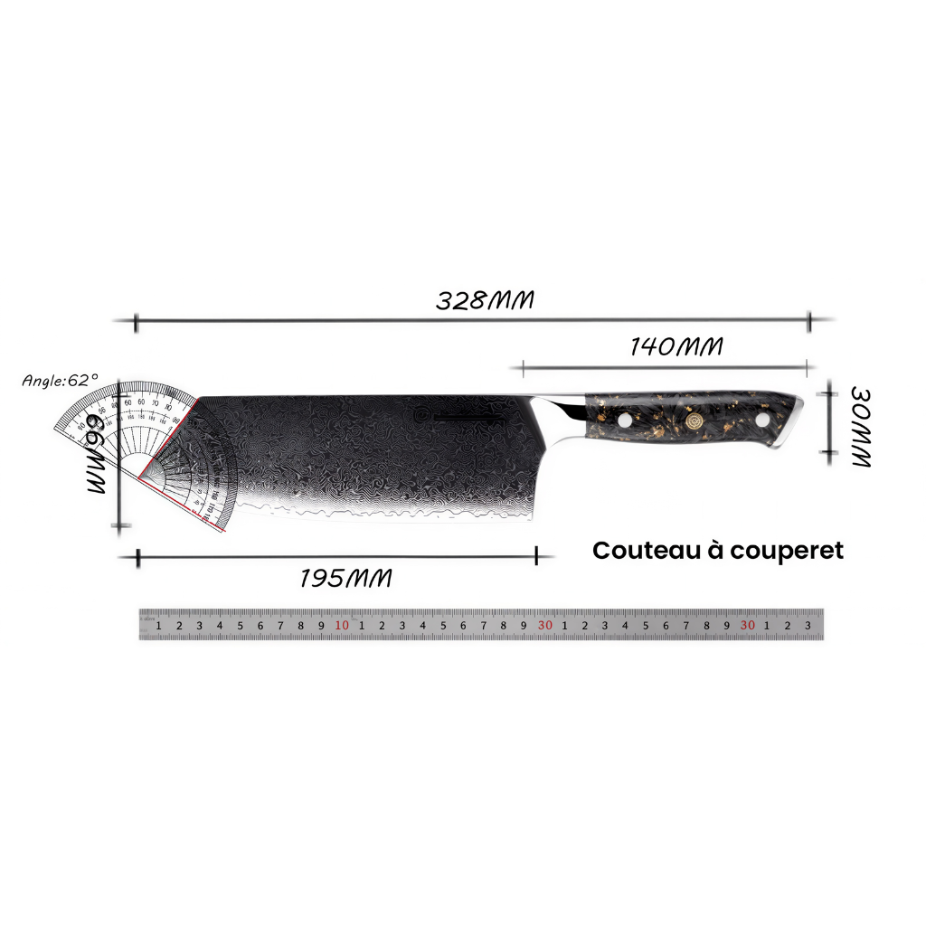 Couteau à Couperet Maitre Kensei