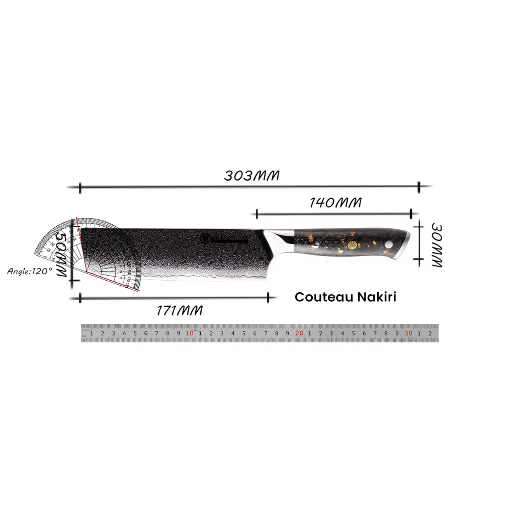 Couteau Nakiri Maitre Kensei
