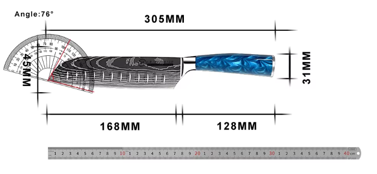 Couteau Santokou Maitre Kasumi